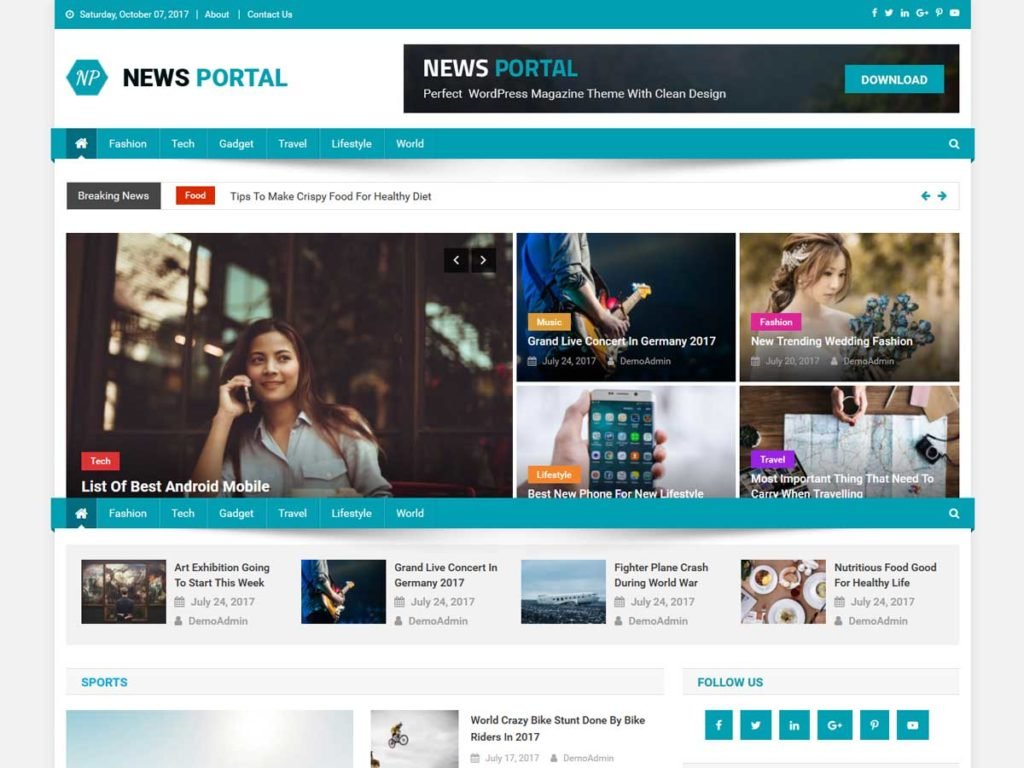 Fastest WordPress Theme: news-portal