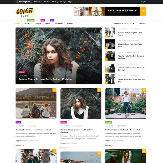 Creative WordPress Blog Theme