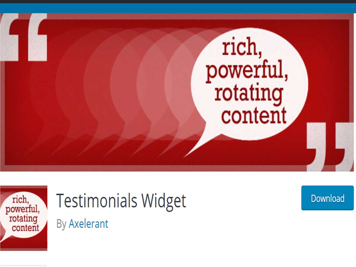 Best Free Testimonial WordPress Plugins: Testimonials-Widget