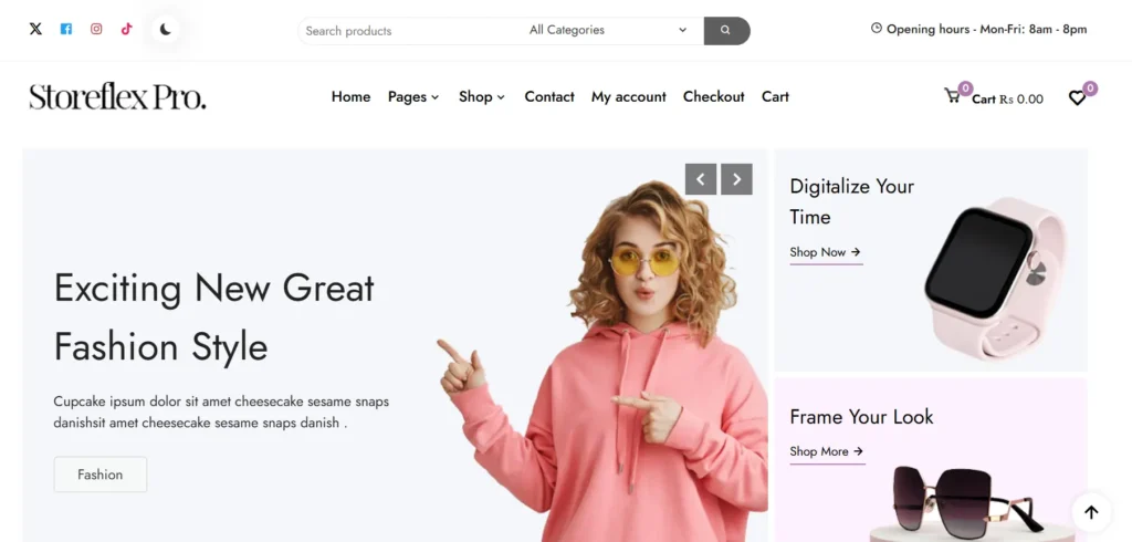 storeflex pro: premium wordpress theme