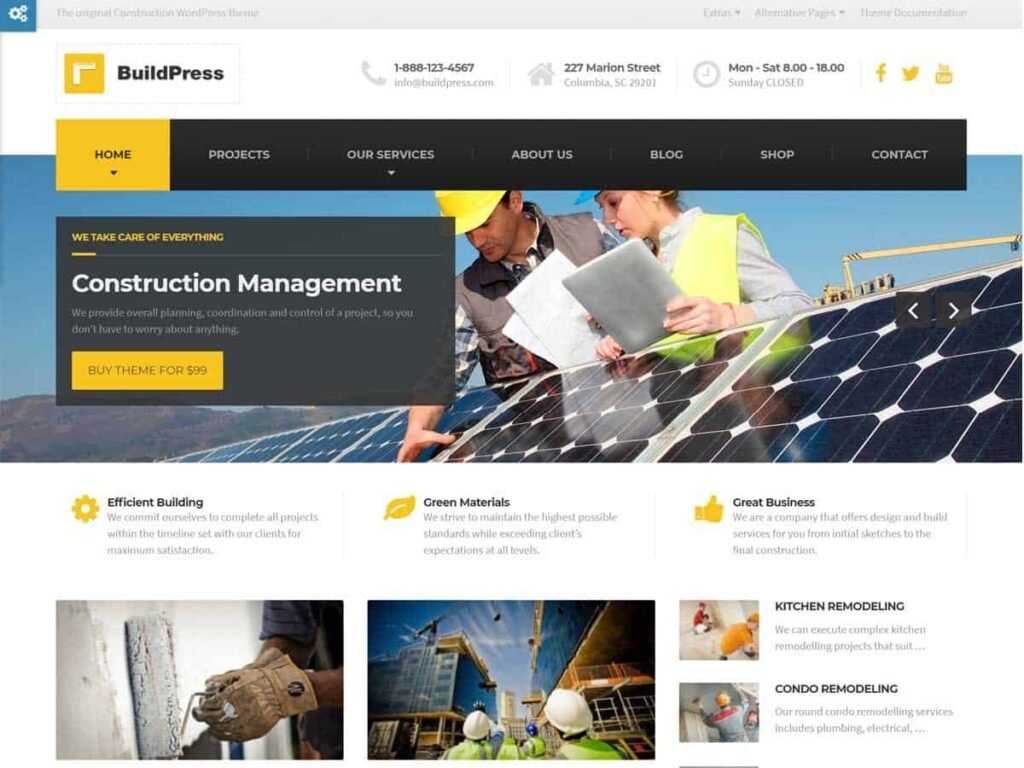 BuildPress Construction WordPress Theme