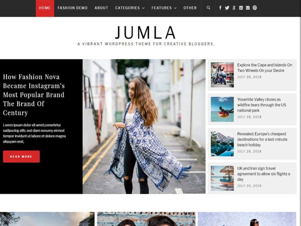 Free WordPress Theme: Jumla