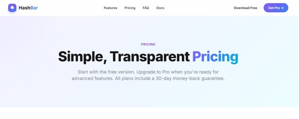 Hashbar blog plugin for bloggers