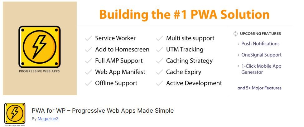 pwa plugin for WordPress