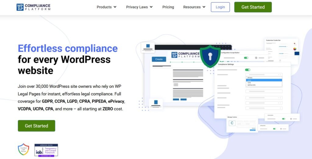 WPLP Compliance Platform Homepage