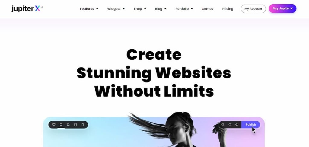 Jupiter X Elementor WordPress Theme
