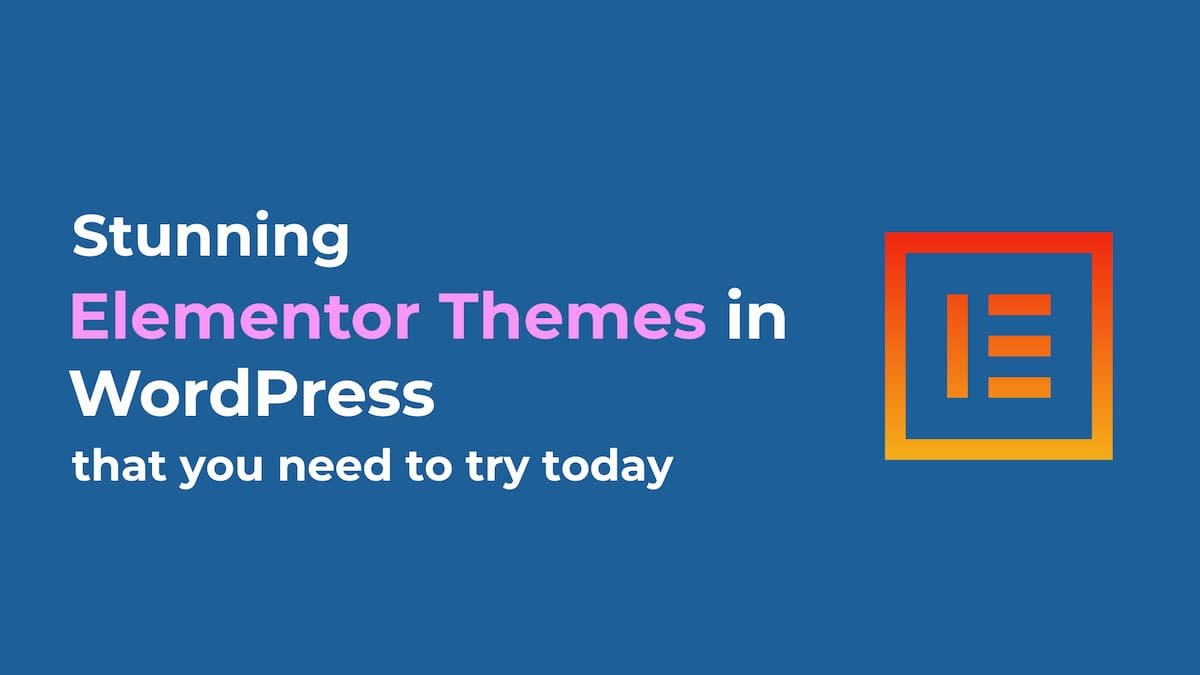 elemetor wordpress themes banner