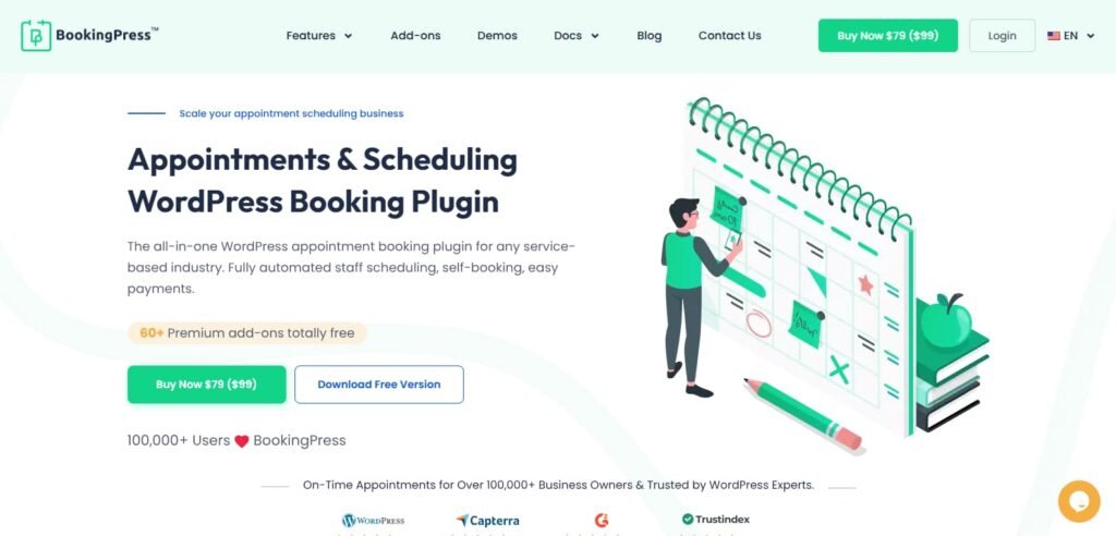best booking plugin for WordPress: bookingpress