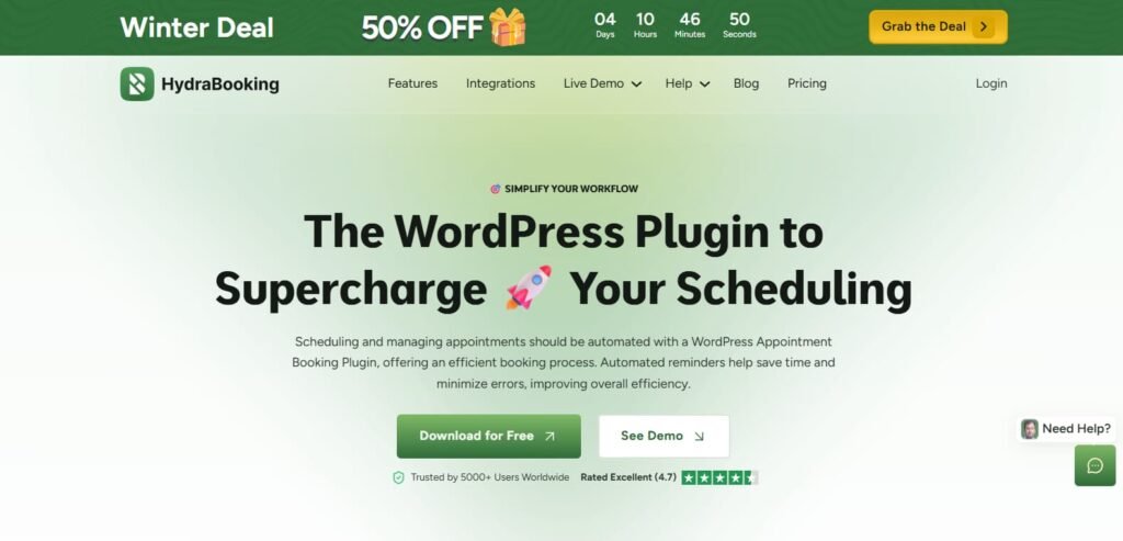 hydra booking wordpress plugin