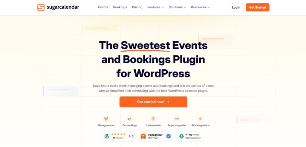 sugar calendar plugin