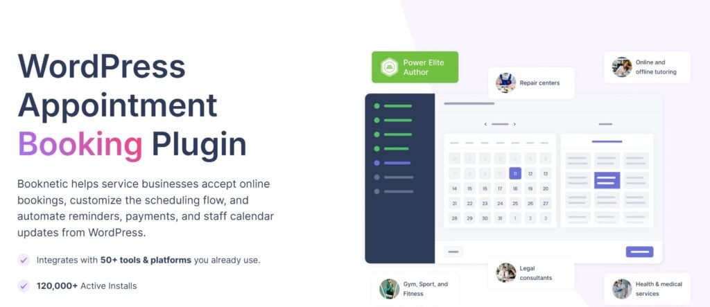 Booknetic WordPress plugin for boolking and appointments