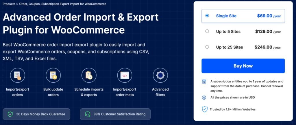 order import export plugin for WooCommerce
