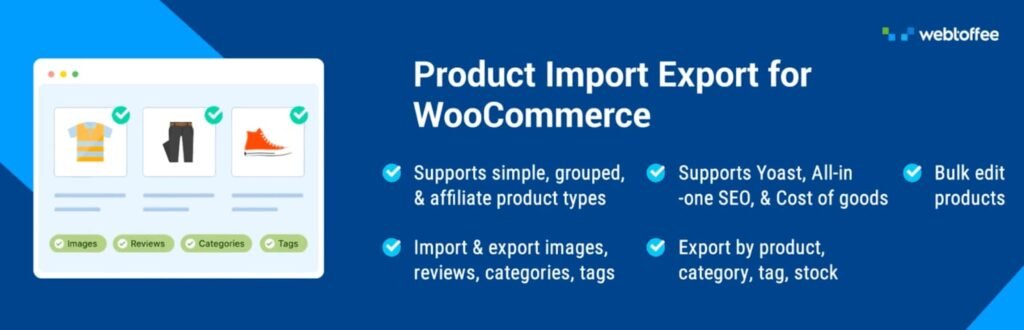 product import export for WooCommerce