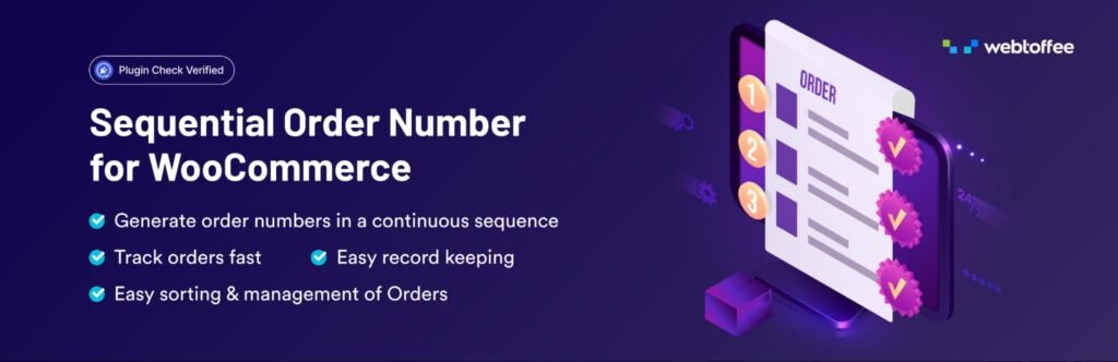 sequential order number for WooCommerce