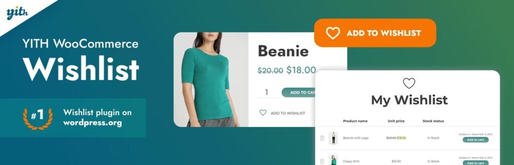 yith woocommerce wishlist