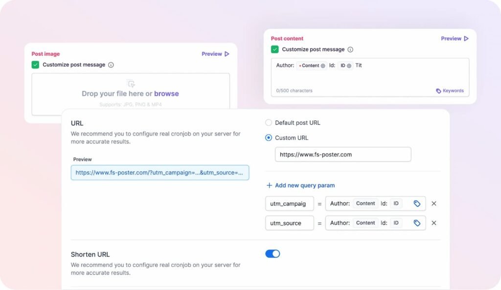 features of fs poster plugin
