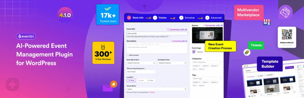 eventin wordpress plugin banner